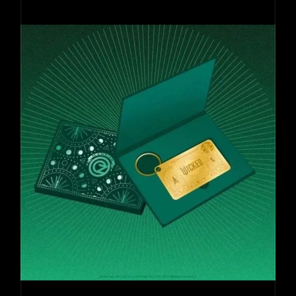 Starbucks wicked key chain with GC